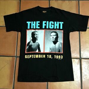 Vintage 1993 Brockum The Fight Whitaker vs Chavez USA Mexico Shirt Large CLEAN